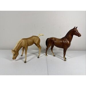 Breyer Horse Vintage Grazing‎ Foal #153 Matte Palomino & Chestnut Quarter Horse